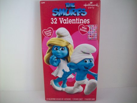 Valentines - The Smurfs - 32 Count (NEW)